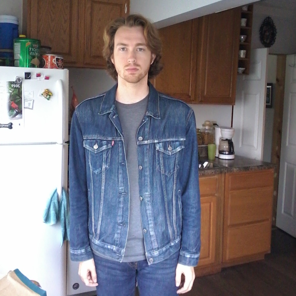 Levis Jean Denim Trucker Jacket Medium